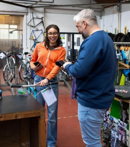 RYB Employee helping a customer